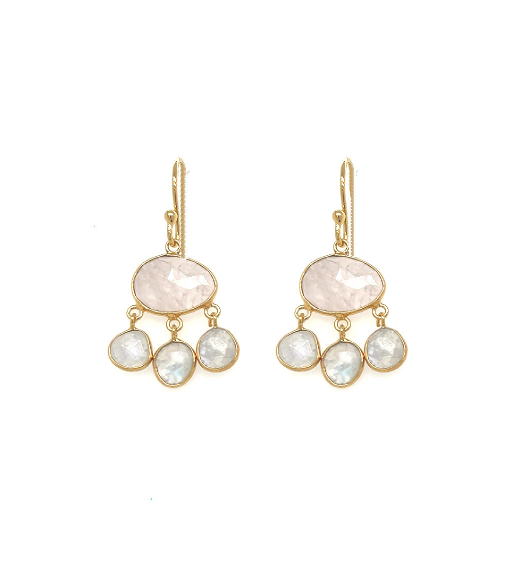 Trimmed in Rose Quartz and Moonstones