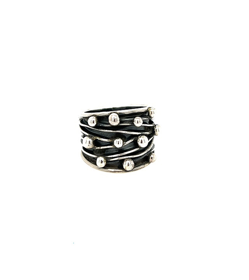 Sterling Silver Mexican Ring with Design