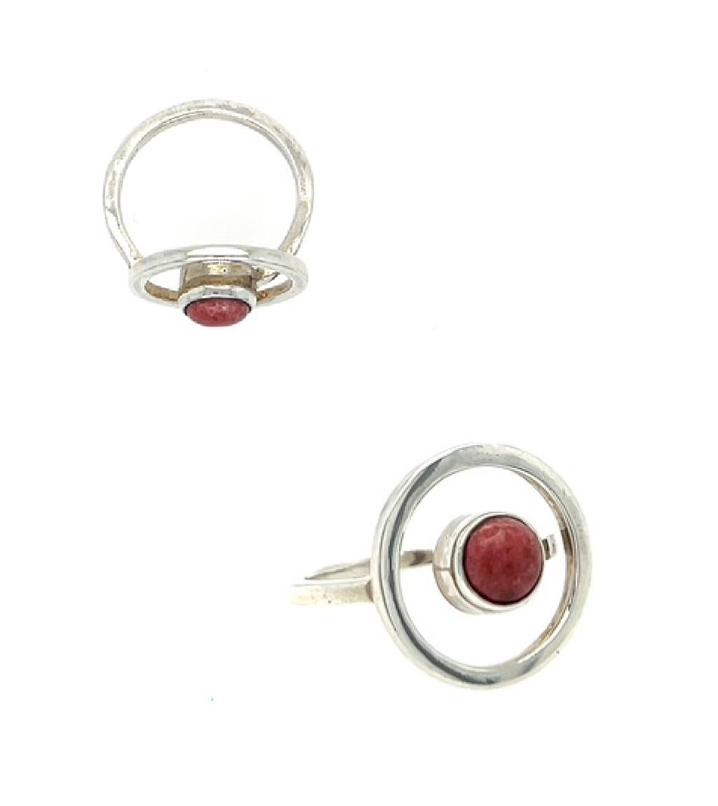 Pink Thulite Norwegian Ring