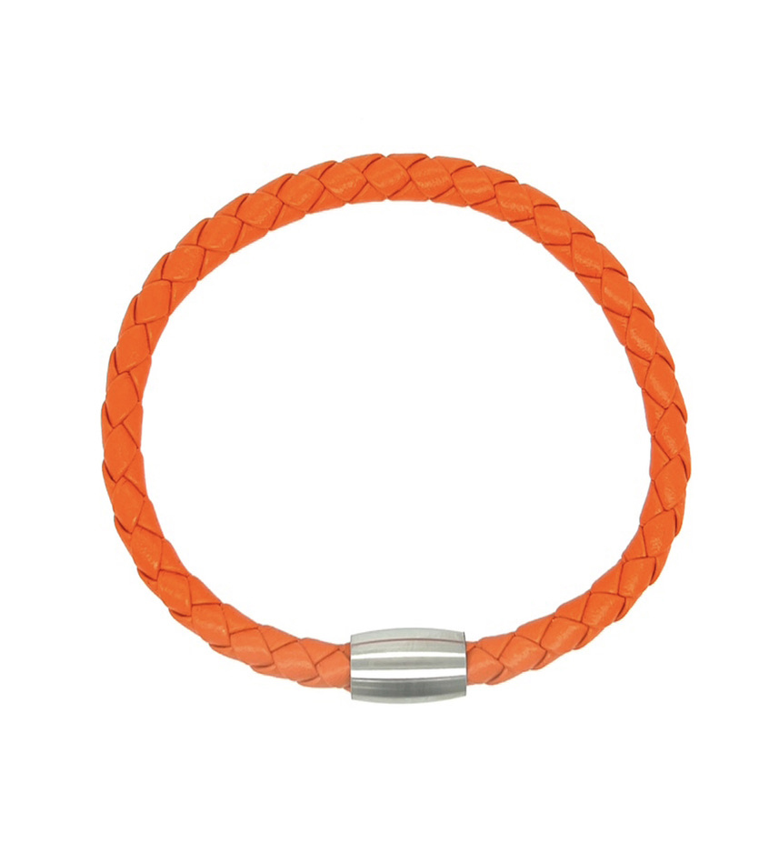 Orange German Leather Bracelet