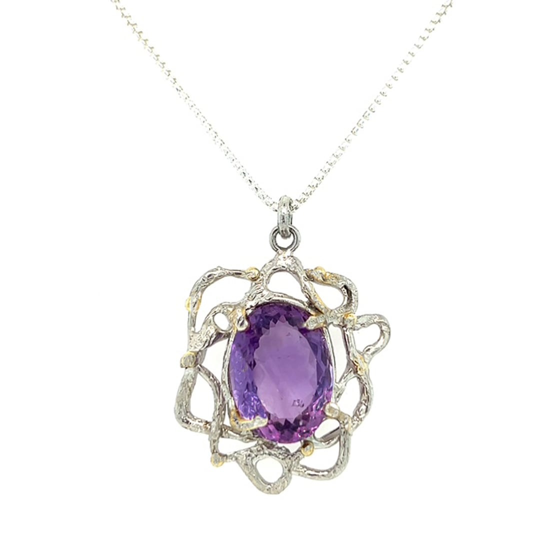 Amethyst Pendant Necklace