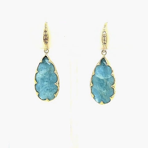 Moss Aquamarine Earrings