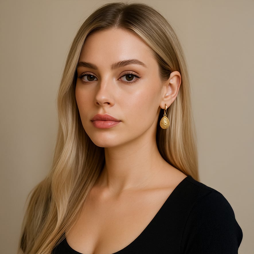 Italian Shimmering Earrings - Image 2