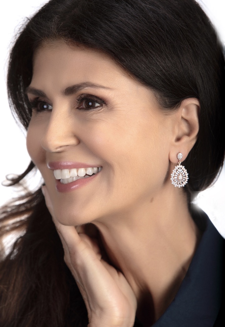 Woman Wearing Drop Earrings