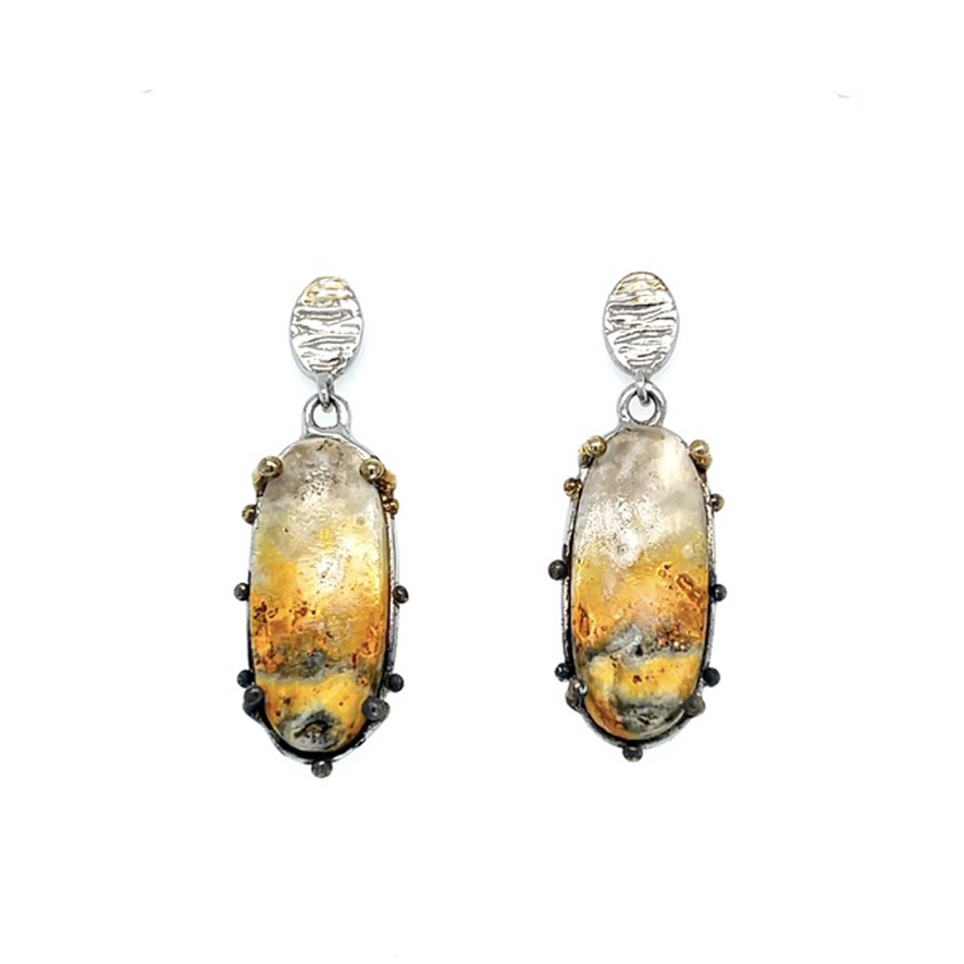 Bumblebee Jasper Earrings