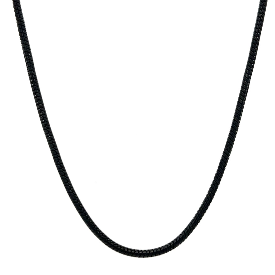 Black Coil Chain Necklace