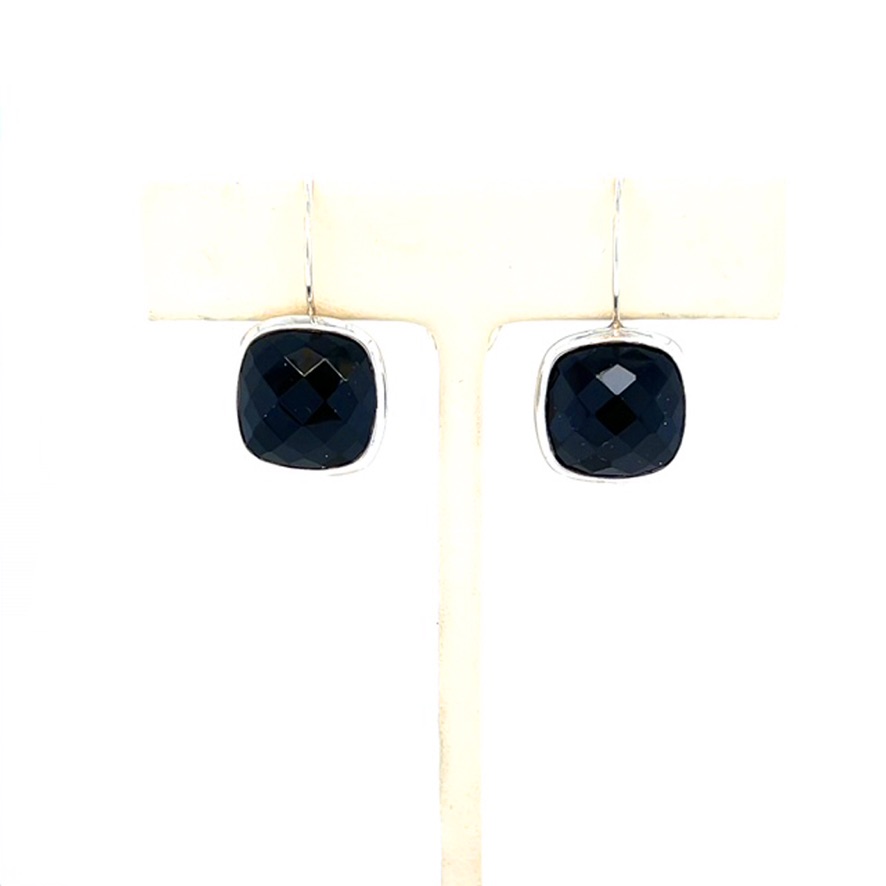 Large Black Onyx Earrings